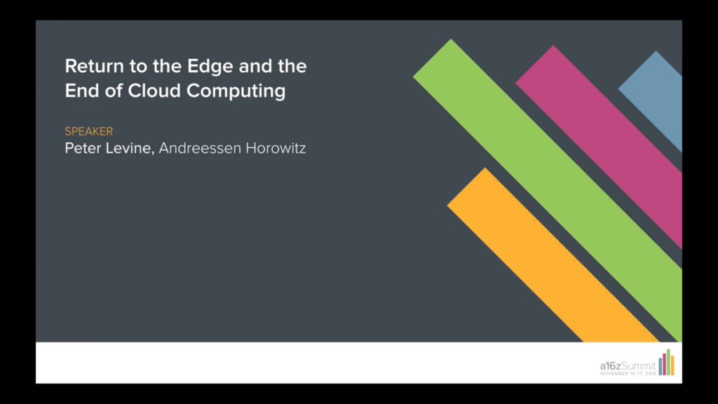 The End of Cloud Computing with Peter Levine