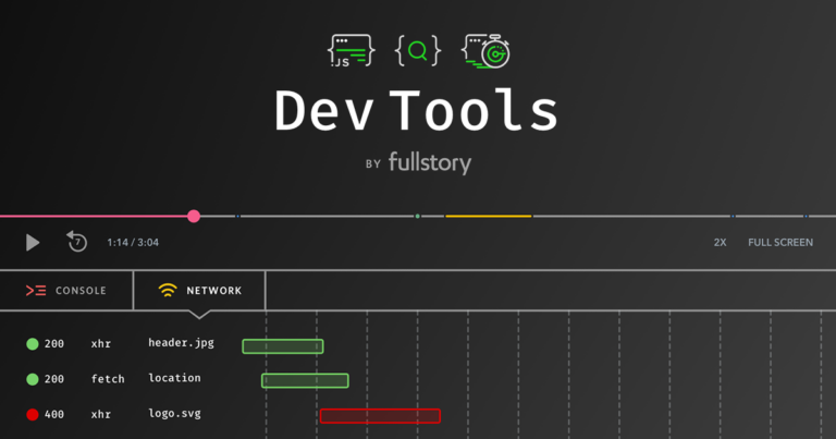 Website Performance Monitoring Using FullStory Dev Tools