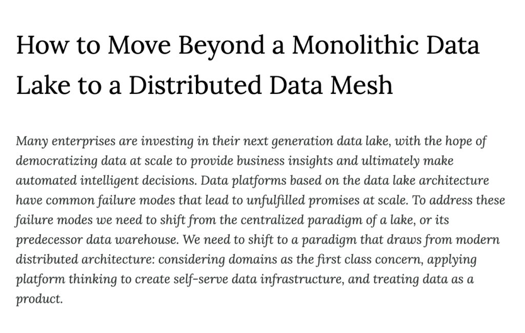 Data Mesh with Zhamak Dehghani