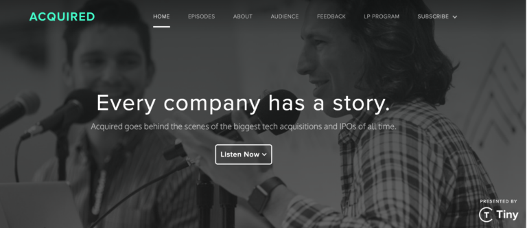 Acquired Podcasting with David Rosenthal and Ben Gilbert