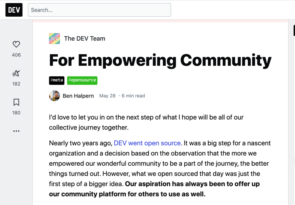 DEV and Forem with Ben Halpern