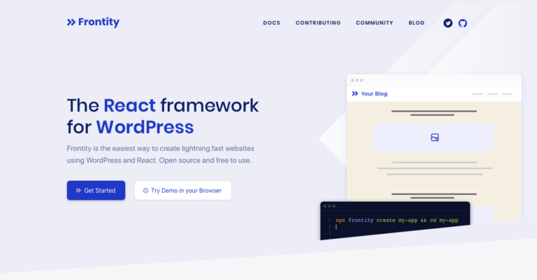 Frontity: Bringing React to WordPress
